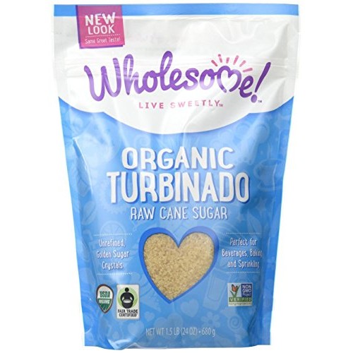 Wholesome Sweeteners Organic Turbinado Raw Cane Sugar, 24 Ounce