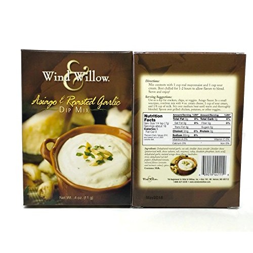 Wind &Amp; Willow Dip Mix 4 Flavor Variety Bundle: Cheesy Bacon, Roa