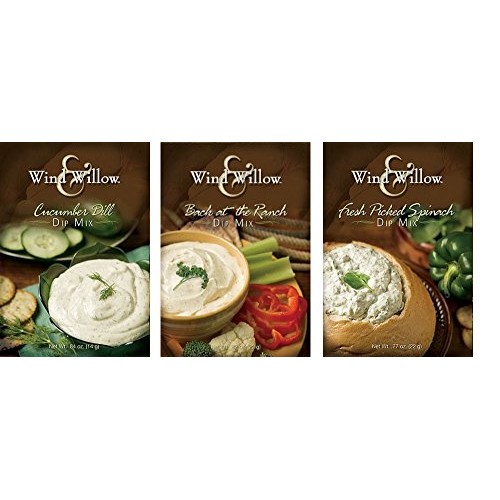 Wind & Willow Dip Mix Variety Pack - Back At the Ranch, Cucum...