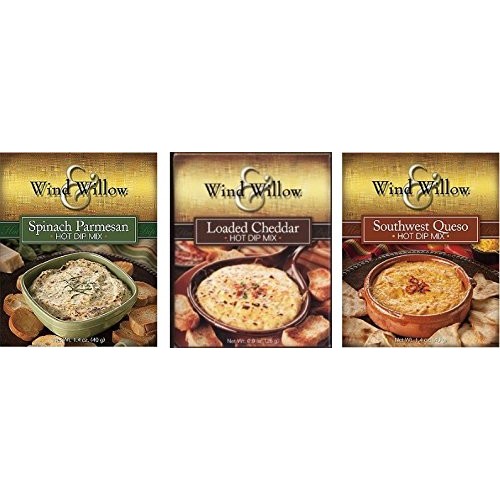 Wind &Amp; Willow Hot Dip Mix Variety Pack - Loaded Cheddar, Spinach