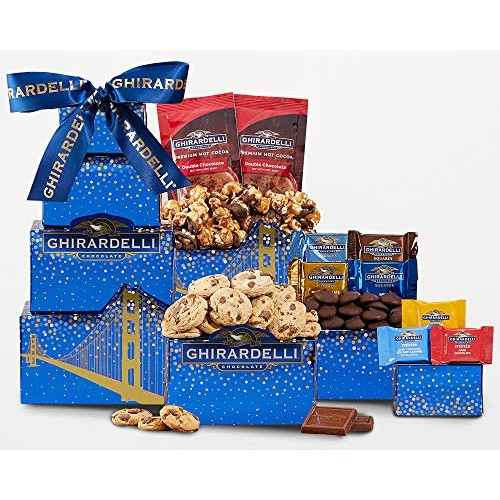 Gift Chocolate- Ghirardelli Chocolate Gift Tower With Ice Pack B