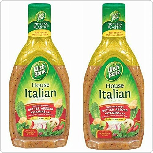 Wish Bone House Italian Dressing, Pack Of 2, 15 Ounce Bottles