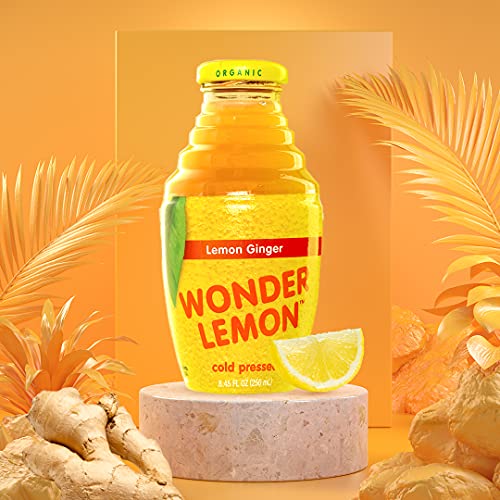 Wonder Lemon Organic Lemon Ginger Cold Pressed Juice, 8.45oz 6 ...