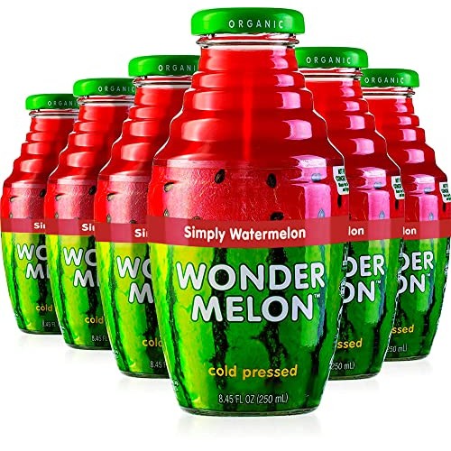 Wonder Melon Organic Watermelon Juice, 8.45oz 6 Pack 100% Juic...