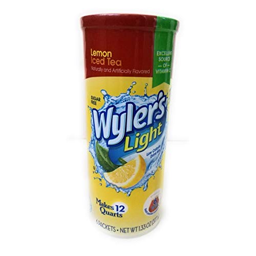 Wylers Soft Drink Mix Iced Tea With Lemon Makes 12 Qts