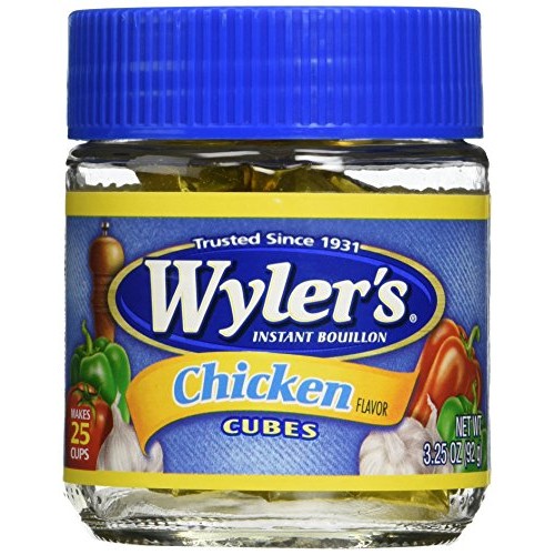 Wylers Instant Boullion Chicken Flavor Cubes - Pack Of 2 3.25