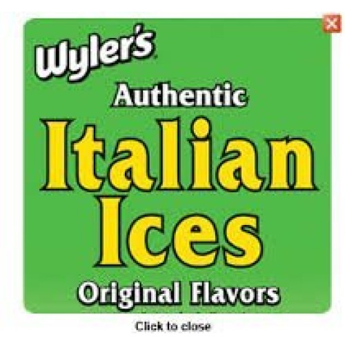 Wylers Authentic Italian Ice Original Flavor, 40-Count 2 Oz Bar