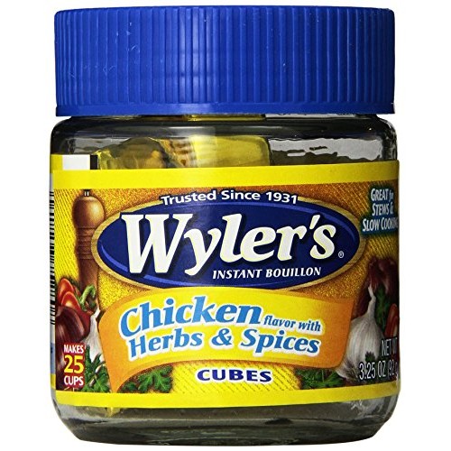 Wylers Chicken With Herbs &Amp; Spices Instant Bouillon Cubes 3.25