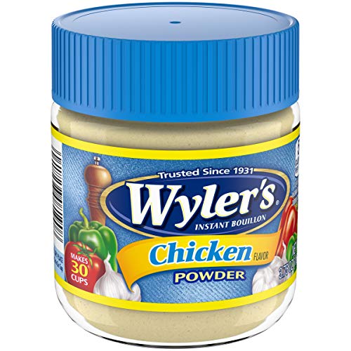 Wylers Chicken Instant Bouillon Powder 3.75 Oz Jars, Pack Of 8