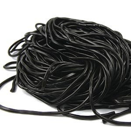 Black Laces 2 Pound Bag, Quality Licorice Laces Gustafs