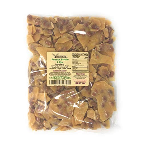 Home Style Peanut Brittle Candy, Yankee Traders Brand ~ 2 Lbs.