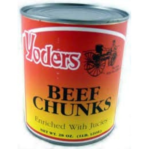 Yoders Canned Beef Chunks- Full Case