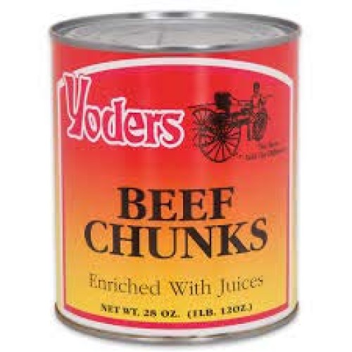 Yoders Canned Beef Chunks- Full Case