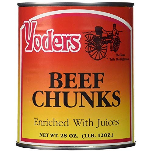 Yoders Canned Beef Chunks- Full Case