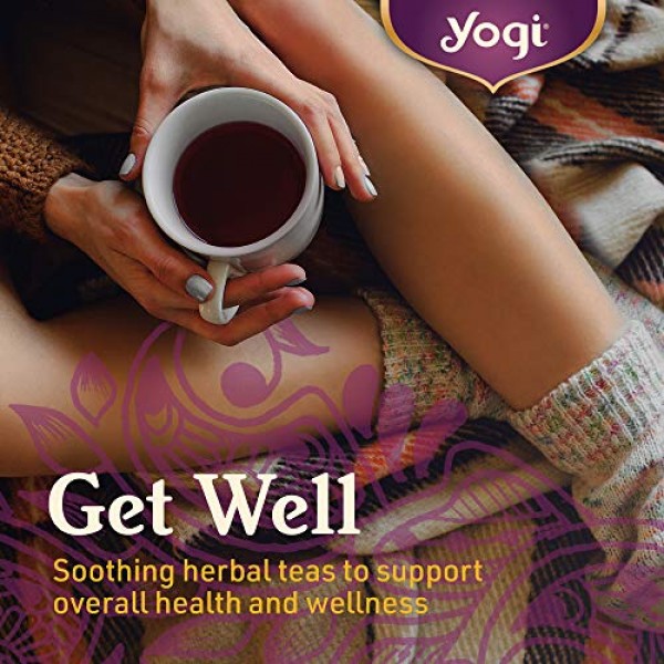 6-Pack Yogi Tea Get Well Variety Pack Sampler Herbal Teas for Cold & Flu  Symptom