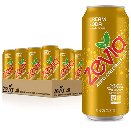 Zevia Cream Soda, Zero Calorie Or Sugar, Naturally Sweetened, Ca