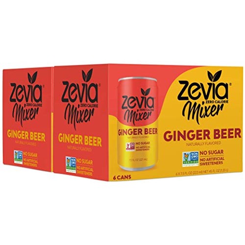 Zevia Ginger Beer, 7.5Oz Pack Of 12 Zero Calories Or Sugar, Na