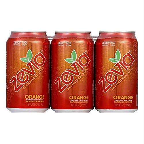 Zevia Natural Orange Soda, Sugar Free,12 Fl Oz Pack Of 6