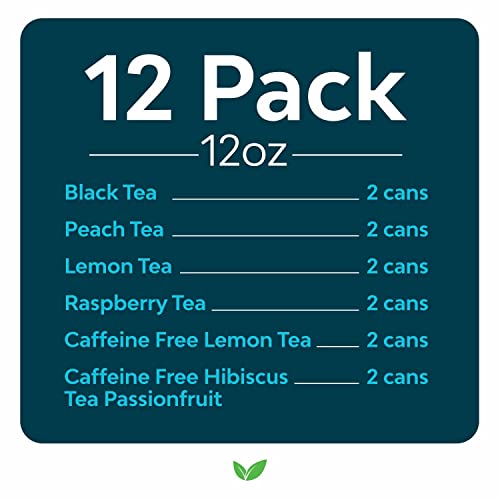 Zevia Organic Sugar Free Iced Tea, Sampler Pack, 12 Ounce Cans