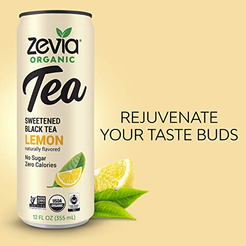 Zevia Organic Tea Time Variety Pack, 12 Count, Sugar-Free Brewed