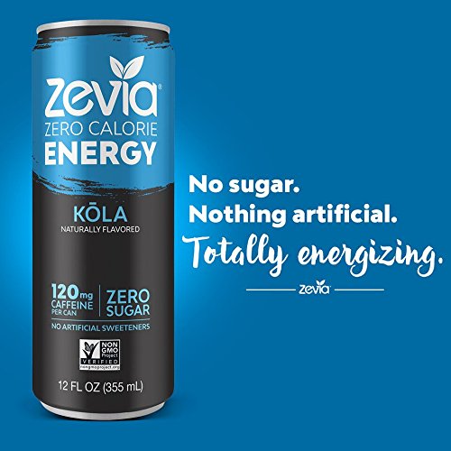 Zevia Zero Calorie Energy Drink Naturally Sweetened Energy Drink