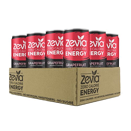 Zevia Zero-Calorie, Naturally Sweetened Energy Drink, Grapefruit