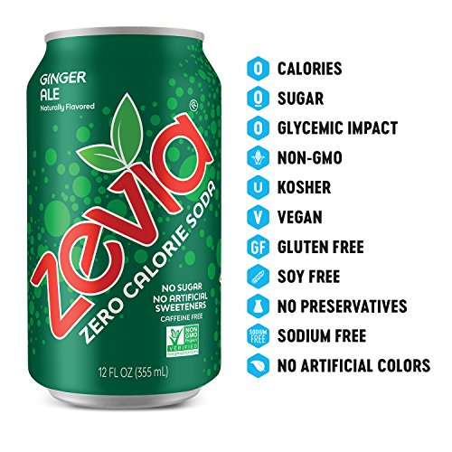 Zevia Zero Calorie Soda, Rainbow Variety Pack, Naturally Sweeten