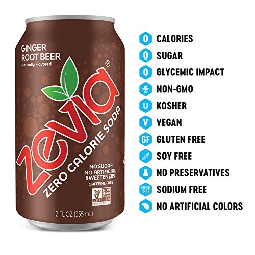 Zevia Zero Calorie Soda, Rainbow Variety Pack, Naturally Sweeten