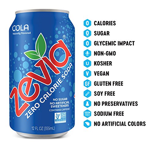 Zevia Zero Calorie Soda, Rainbow Variety Pack, Naturally Sweeten