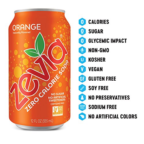 Zevia Zero Calorie Soda, Rainbow Variety Pack, Naturally Sweeten