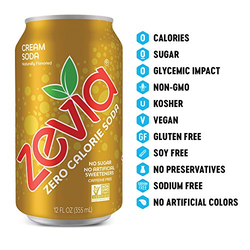 Zevia Zero Calorie Soda, Rainbow Variety Pack, Naturally Sweeten