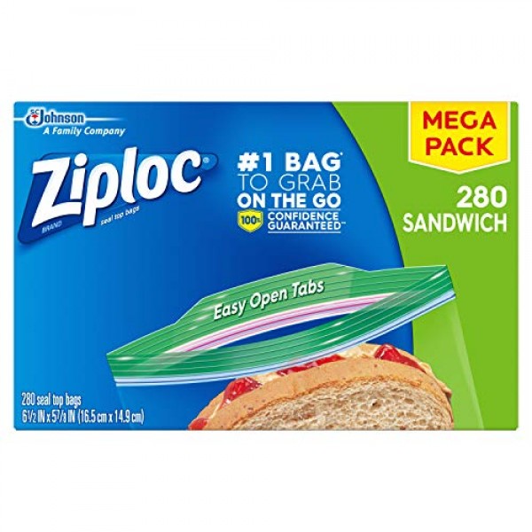 Ziploc Easy Open Tab Sandwich Bags (580 ct.) – Openbax