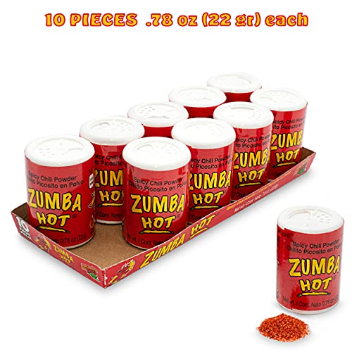 Zumba Pica Hot Chili Powder 0.78oz 22gr 10 Count - Chili Candy...