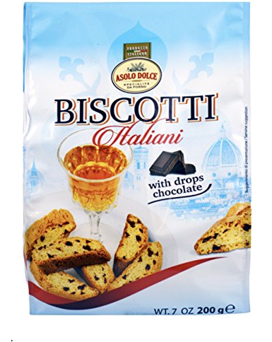 ASOLO DOLCE Classic Italian Biscotti with drops Chocolate