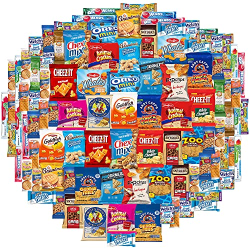 100 count Ultimate Snack Box – Gift Basket with Variety Assortment