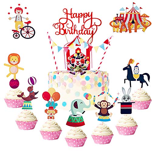 Circus Cake Topper Circus First Birthday Circus Party - Etsy