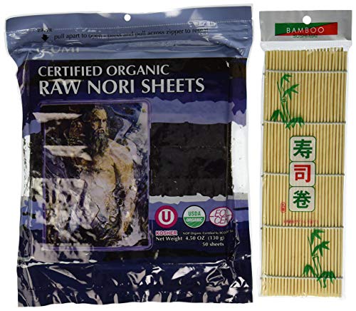 Best of Thailand Organic Sushi Nori Seaweed Sheets 50 Full Nori Sheets