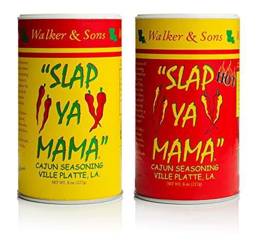 Slap Ya Mama Cajun Seasoning from Louisiana, Original Blend, No MSG and  Kosher, 8 Ounce Can, Pack of 3 Original Cajun Blend 8 Ounce (Pack of 3)