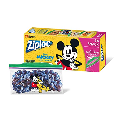 Ziploc Snack Bags for On the Go Freshness, Grip 'n Seal Technology